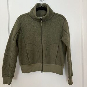 Everlane fleece bomber jacket